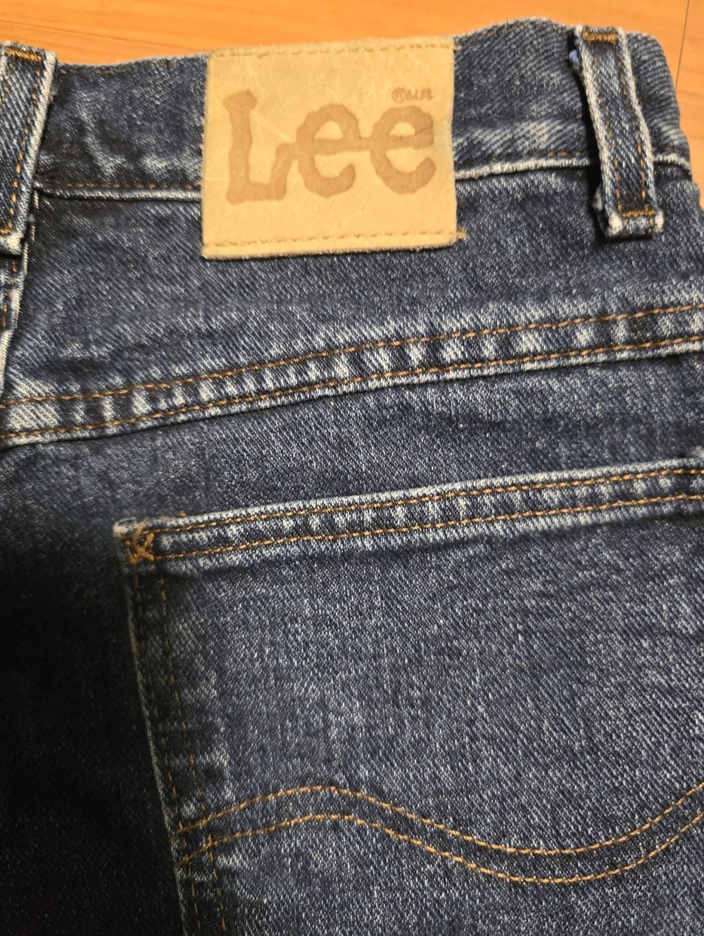 Lee Women's Dark Indigo Distressed Vintage Denim Cutoff Shorts 26